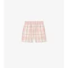 Pantaloncini in cotone a quadri