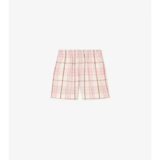 Pantaloncini in cotone a quadri