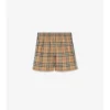 Pantaloncini in cotone a quadri