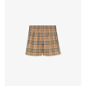 Pantaloncini in cotone a quadri