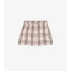 Pantaloncini in cotone a quadri