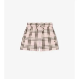 Pantaloncini in cotone a quadri