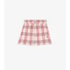 Pantaloncini in cotone a quadri