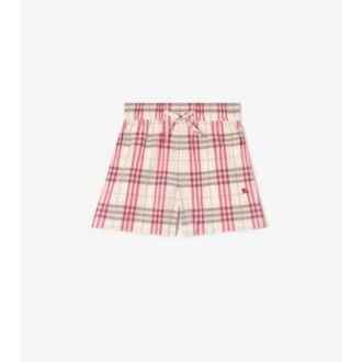 Pantaloncini in cotone a quadri