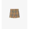 Pantaloncini in cotone a quadri