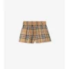 Pantaloncini in cotone a quadri