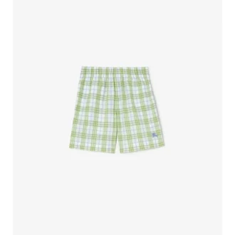 Pantaloncini in cotone a quadri