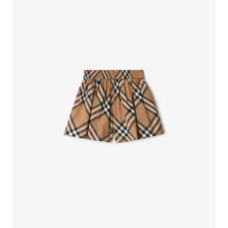 Pantaloncini in cotone a quadri