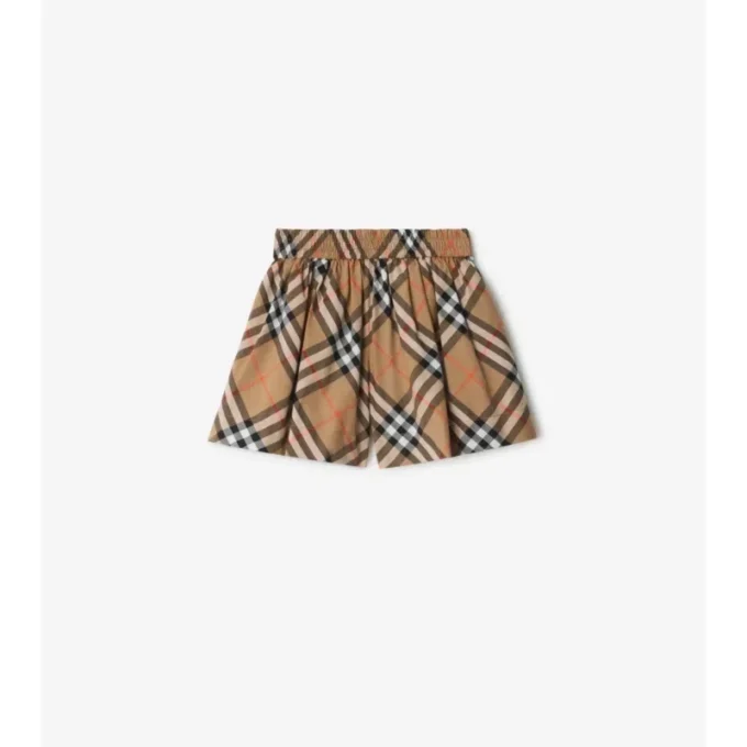 Pantaloncini in cotone a quadri