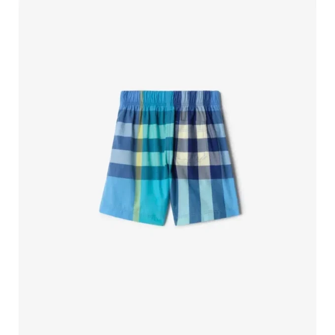 Pantaloncini in cotone a quadri