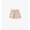 Pantaloncini in cotone a quadri
