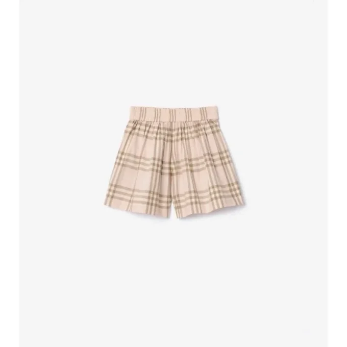 Pantaloncini in cotone a quadri