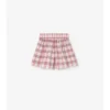 Pantaloncini in cotone a quadri
