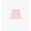 Pantaloncini in cotone a quadri