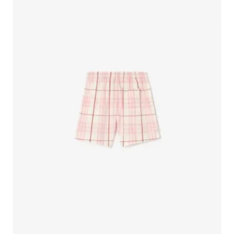 Pantaloncini in cotone a quadri
