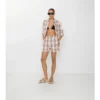 Pantaloncini in cotone a quadri