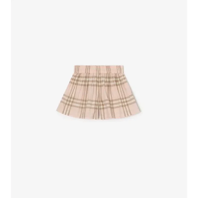 Pantaloncini in cotone a quadri