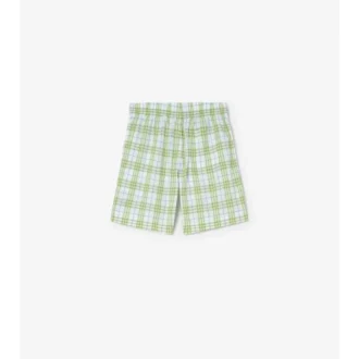 Pantaloncini in cotone a quadri