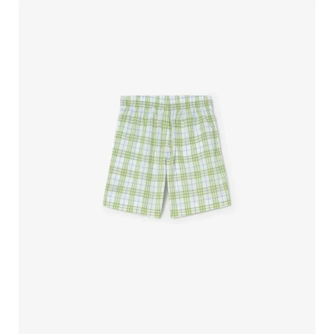 Pantaloncini in cotone a quadri