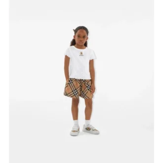 Pantaloncini in cotone a quadri