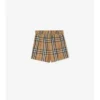 Pantaloncini in cotone a quadri
