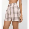 Pantaloncini in cotone a quadri