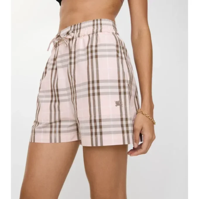 Pantaloncini in cotone a quadri