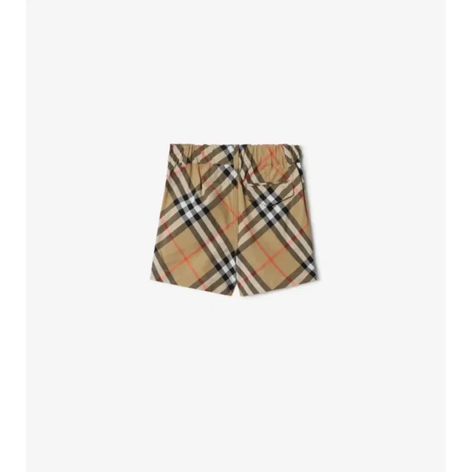 Pantaloncini in cotone a quadri