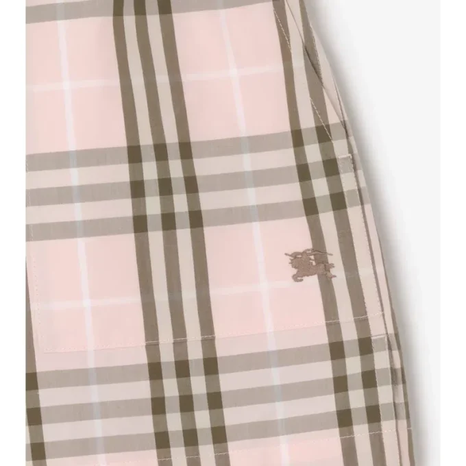 Pantaloncini in cotone a quadri