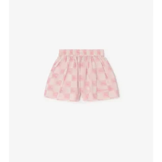 Pantaloncini in cotone a scacchi EKD