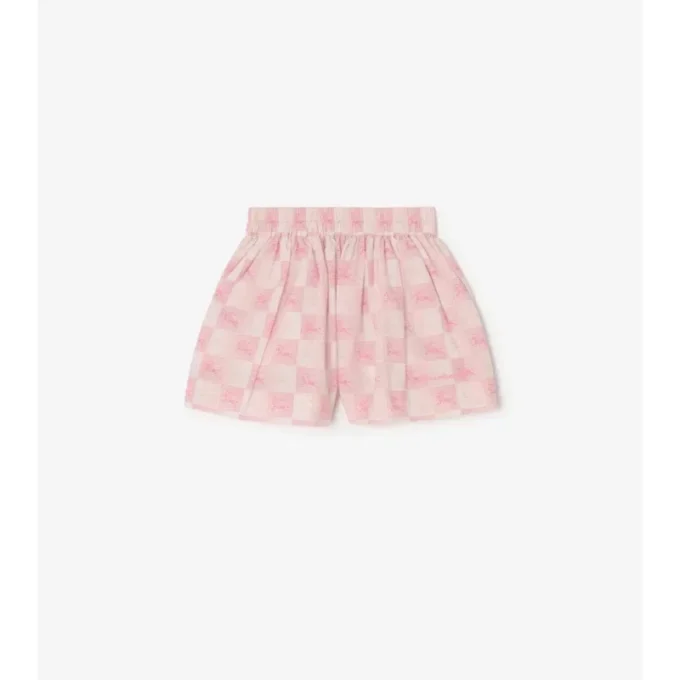 Pantaloncini in cotone a scacchi EKD