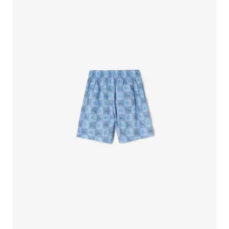 Pantaloncini in cotone a scacchi EKD