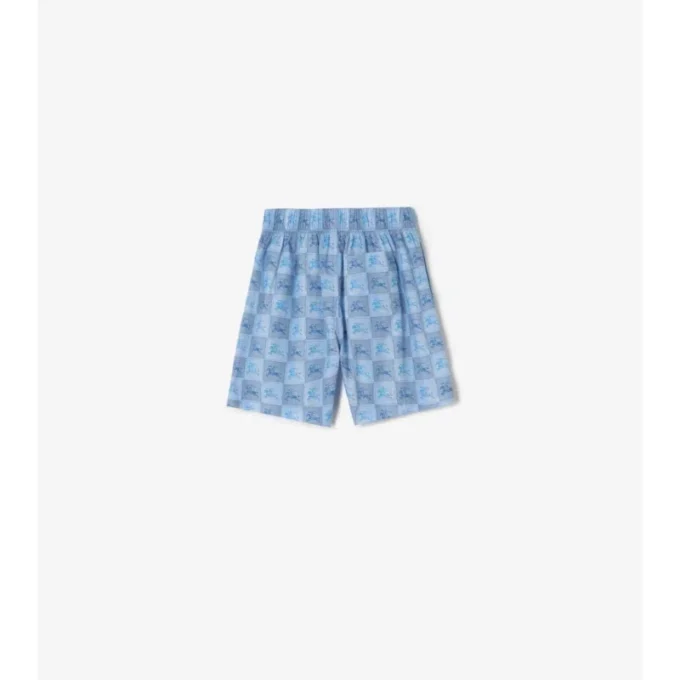 Pantaloncini in cotone a scacchi EKD