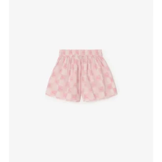 Pantaloncini in cotone a scacchi EKD