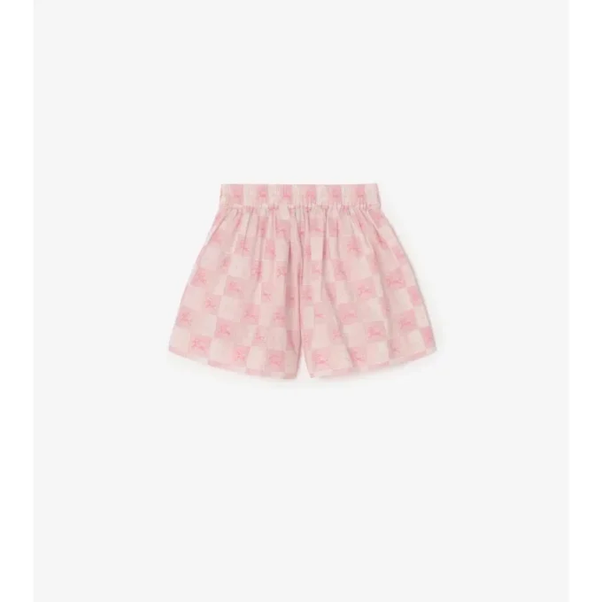 Pantaloncini in cotone a scacchi EKD