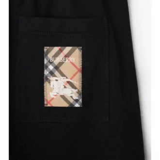 Pantaloncini in cotone Check Label