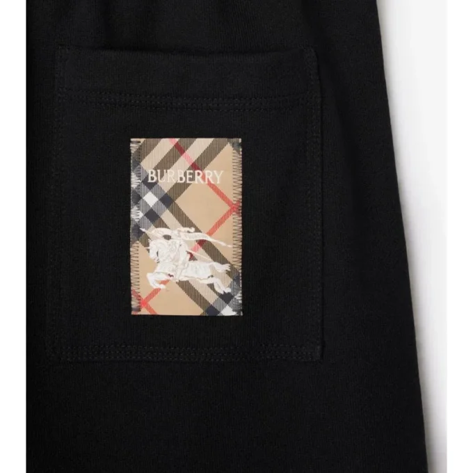 Pantaloncini in cotone Check Label