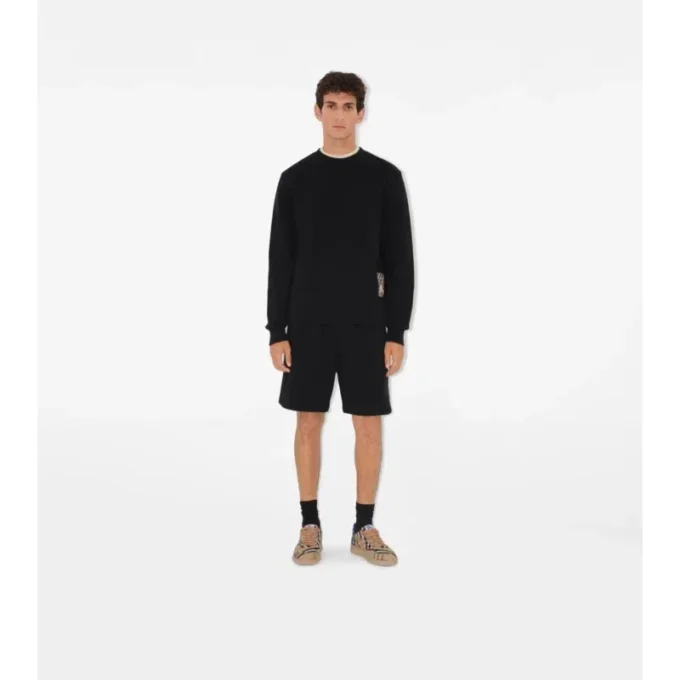 Pantaloncini in cotone Check Label