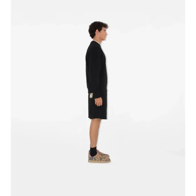 Pantaloncini in cotone Check Label