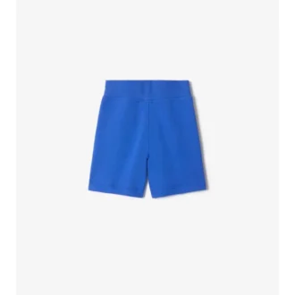 Pantaloncini in cotone con bordi a quadri