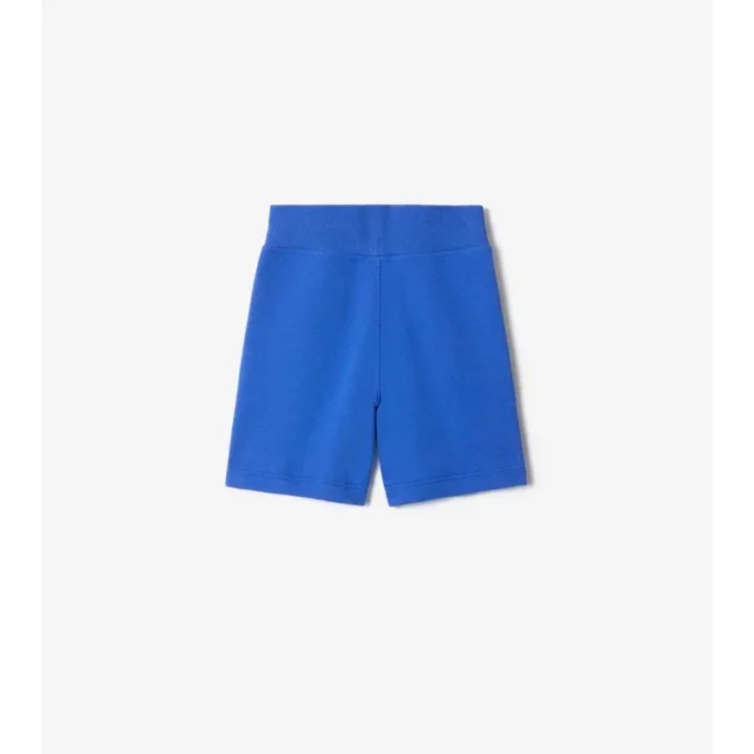Pantaloncini in cotone con bordi a quadri