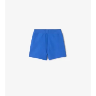 Pantaloncini in cotone con bordi a quadri