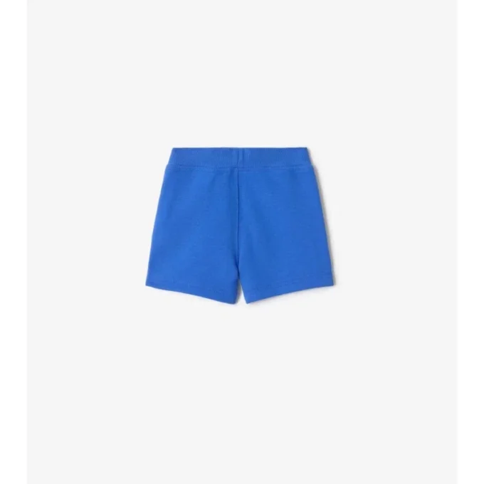 Pantaloncini in cotone con bordi a quadri