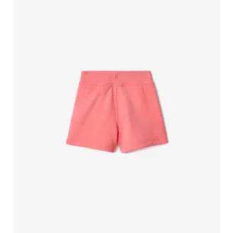 Pantaloncini in cotone con bordi a quadri