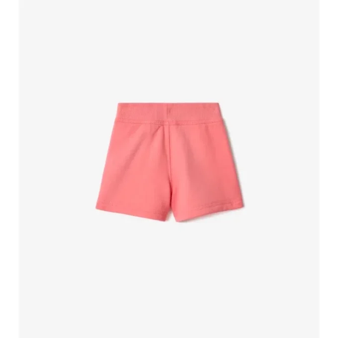 Pantaloncini in cotone con bordi a quadri