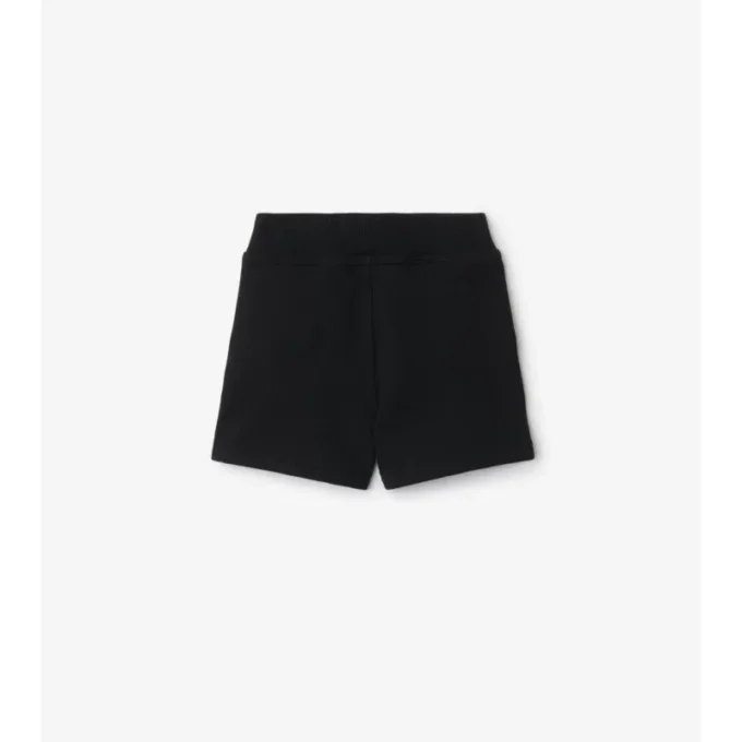 Pantaloncini in cotone con bordi a quadri
