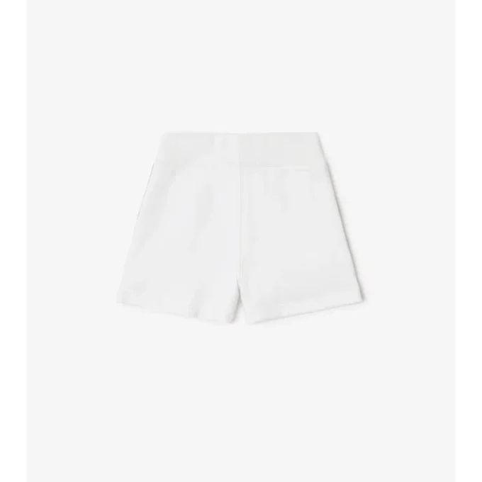 Pantaloncini in cotone con bordi a quadri