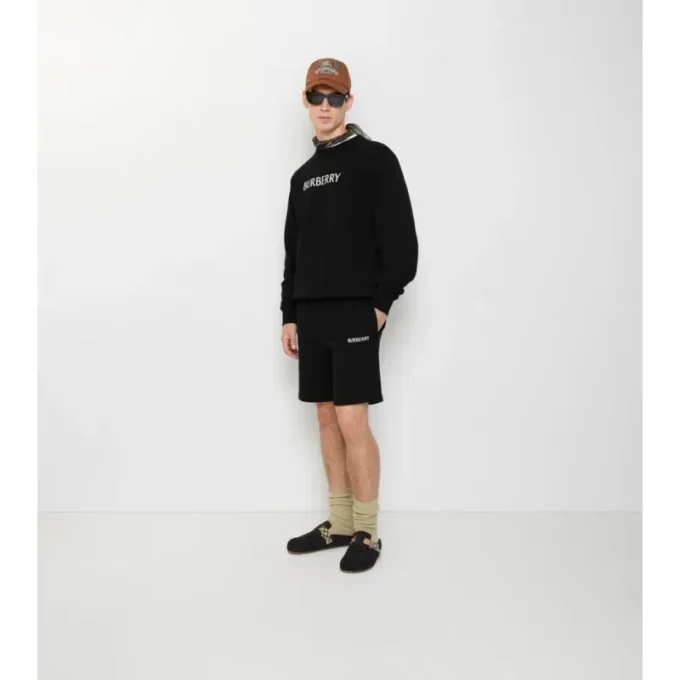 Pantaloncini in cotone con logo