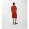 Pantaloncini in cotone con logo gotico