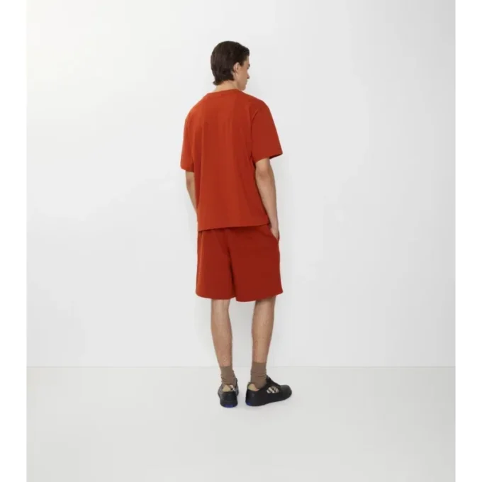 Pantaloncini in cotone con logo gotico